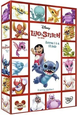 Coffret DVD des saisons 1 à 4 de « Lilo & Stitch : la série ».
