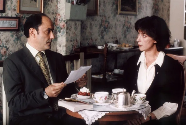 Agnès Jaoui et Jean-Pierre Bacri lors d'une interview.