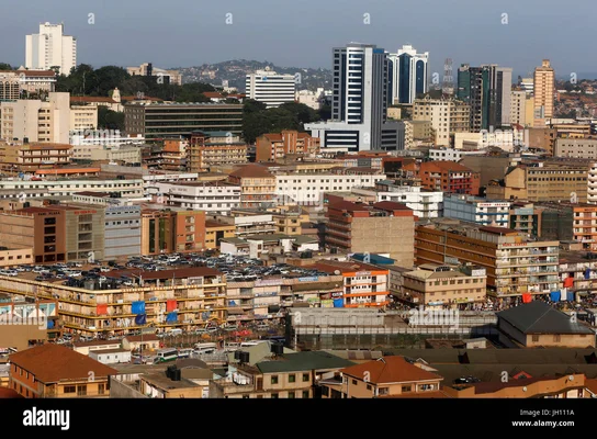 Vue de la ville de Kampala, capitale de l'Ouganda.