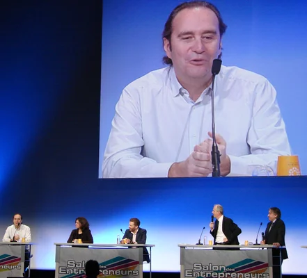 Xavier Niel au Salon des entrepreneurs de Paris en 2011.