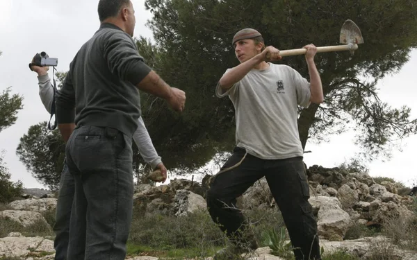 Tension entre colons israéliens et Palestiniens en Cisjordanie.