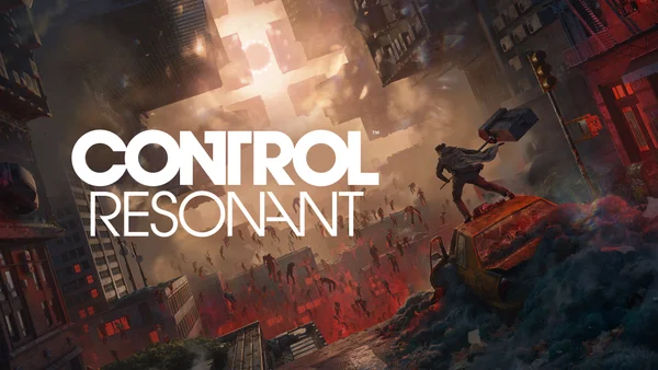 Affiche promotionnelle de Control: Resonant avec un personnage sur un taxi.