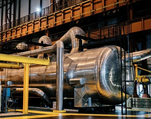 Composant industriel dans l'usine de Belfort, destiné aux systèmes de turbines Arabelle Solutions.