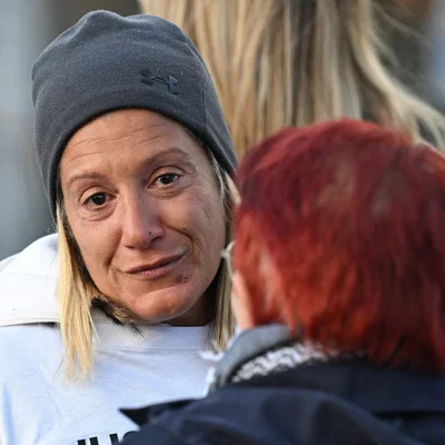 Mounia Merzouk, mère de Nahel, lors d'une déclaration publique.