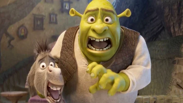 Shrek et l'Âne, personnages emblématiques de la saga
