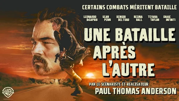 Affiche française du film « Une bataille après l'autre » avec Leonardo DiCaprio.