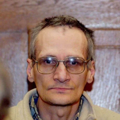 Portrait de Francis Heaulme, le tueur en série, lors d'une interview.