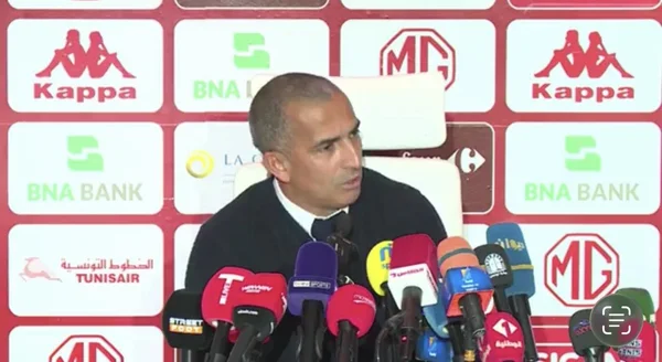 Sabri Lamouchi en conférence de presse.