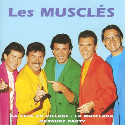 Pochette de l'album des Musclés, avec les blazers multicolores du groupe.