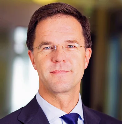 Mark Rutte en portrait professionnel.