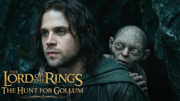 Affiche promotionnelle avec Aaron Taylor-Johnson en Aragorn et Gollum.