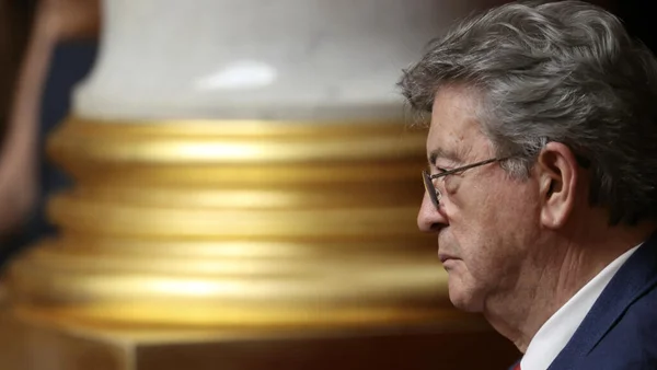 Jean-Luc Mélenchon, portrait de profil.