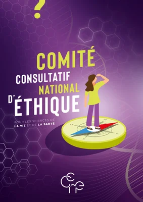 Affiche promotionnelle du Comité consultatif national d'éthique (CCNE).