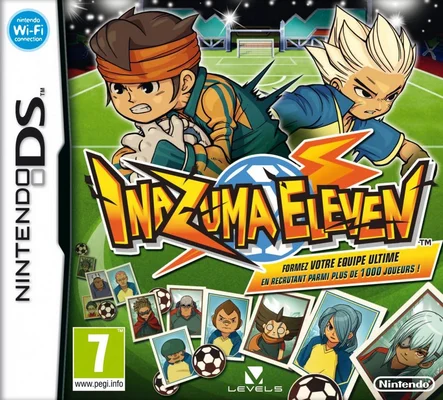 Couverture du jeu Inazuma Eleven sur Nintendo DS, l'une des franchises phares de Level-5.