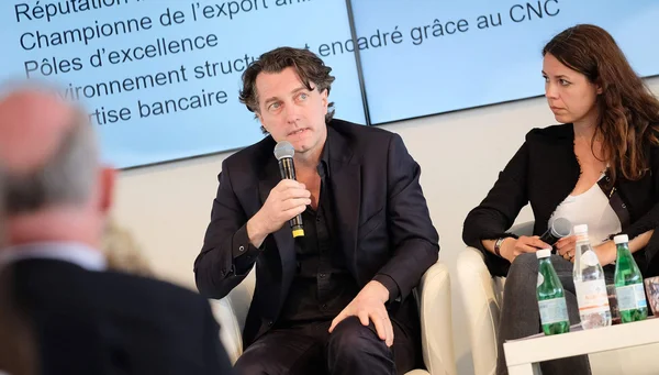 Dominique Boutonnat lors d'une conférence du CNC.