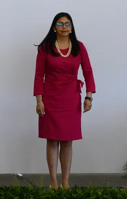 Delcy Rodríguez, alors chancelière du Venezuela, au sommet du Mercosur à Asunción.