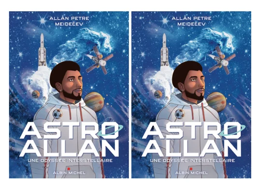 Couverture de 'Astro Allan', la nouvelle bande dessinée d'Albin Michel sur le thème de l'espace.