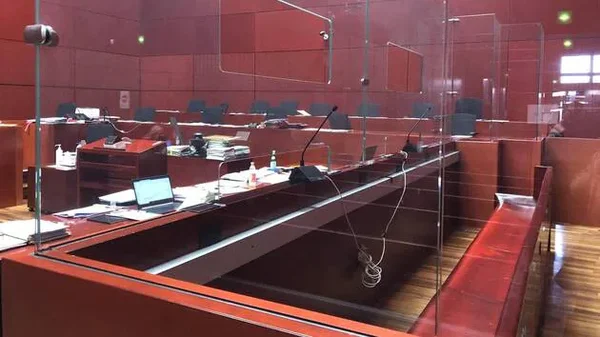 Salle d'audience du tribunal judiciaire de Nantes.