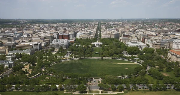 Vue aérienne de la Maison-Blanche et du centre-ville de Washington, D.C.
