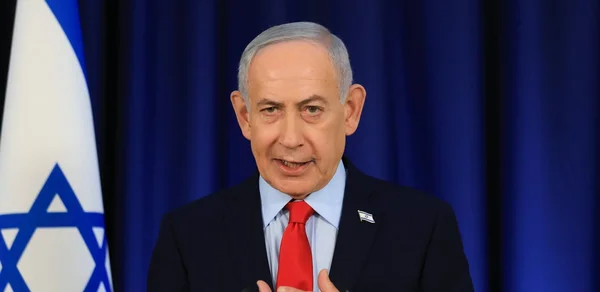 Benjamin Netanyahu, Premier ministre israélien, lors d'une prise de parole officielle.