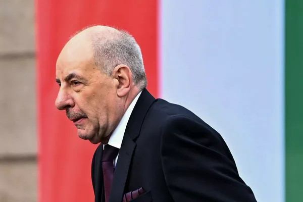 Tamás Sulyok, président de la Hongrie, de profil.