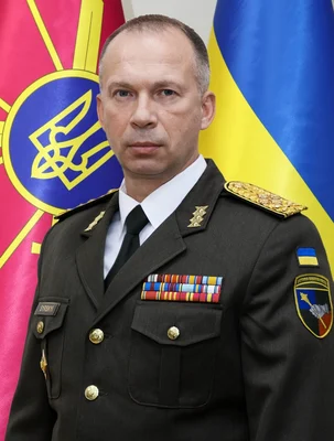 Portrait officiel du général Oleksandr Syrsky, ancien commandant en chef des forces armées ukrainiennes.