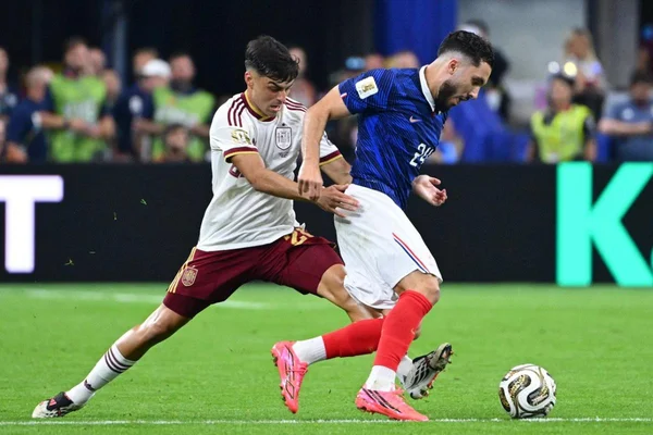 Rayan Cherki sous le maillot bleu face à la Norvège lors de la Coupe du Monde 2026.