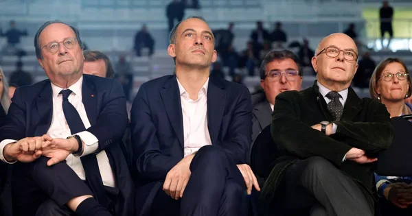 François Hollande, Bernard Cazeneuve et Raphaël Glucksmann, trois figures socialistes en quête de candidature.
