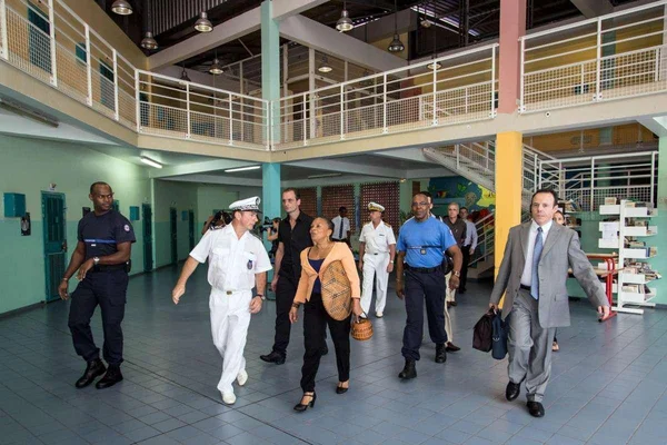 Visite d’inspection au centre pénitentiaire de Guyane.