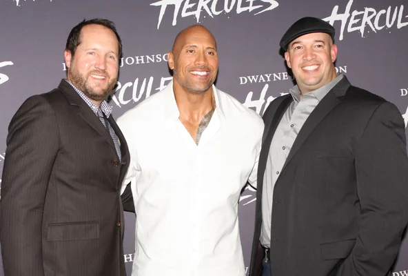 Dwayne Johnson lors de la première d'Hercule à Sydney, Australie.
