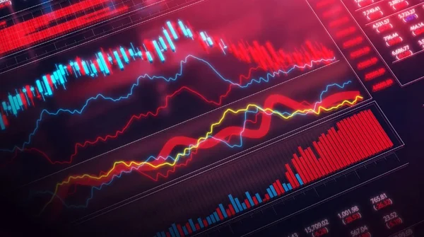 Écran de données financières illustrant les marchés boursiers.