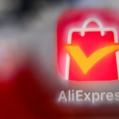 Icône de l'application AliExpress, plateforme chinoise condamnée à une amende de 550 millions d'euros