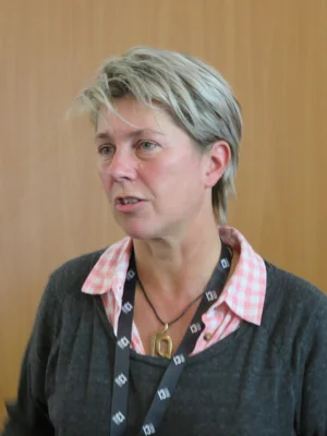 Sandrine Collette, auteure de romans policiers, au 7e Festival international des littératures policières de Toulouse.