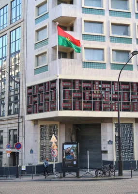 L'ambassade du Burkina Faso à Paris, fermée après la rupture des relations diplomatiques.