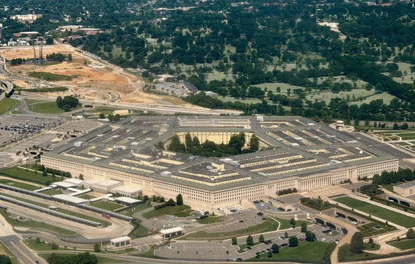 Vue aérienne du Pentagone, siège du département de la Défense des États-Unis.