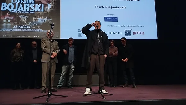 Pierre Lottin à l'avant-première de 'L'Affaire Bojarski' à la Cinémathèque française, le 12 janvier 2026.