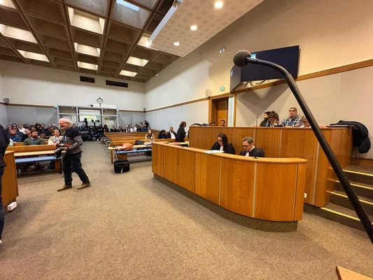 L'intérieur de la cour d'assises lors du procès du triple meurtre d'Angers.