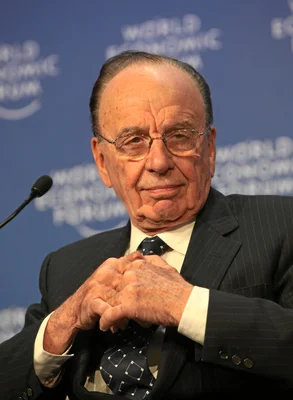 Rupert Murdoch, PDG de News Corporation, au Forum économique mondial de Davos en 2009.
