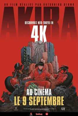 Affiche originale du film Akira (1988) avec Kaneda sur sa moto