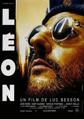 Affiche promotionnelle de Léon mettant en vedette Jean Reno.