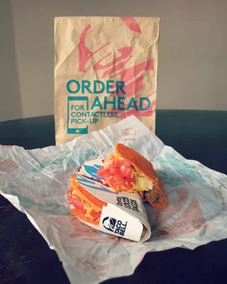 Un Doritos Locos Tacos de Taco Bell, produit potentiellement impliqué dans l'épidémie.