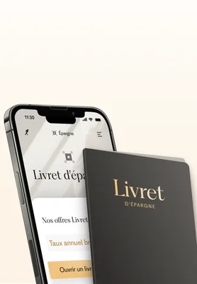 Application bancaire et livret physique pour un livret d'épargne moderne.