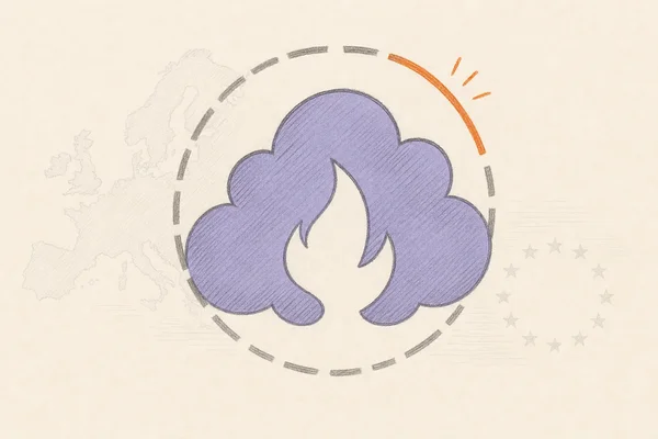 Illustration représentant les émissions de méthane et l'Union européenne.