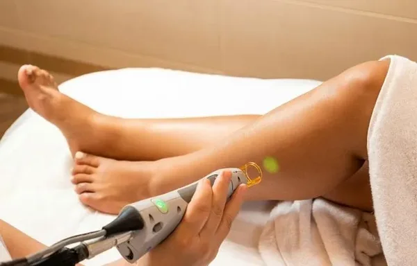Séance d'épilation laser sur les jambes dans un centre Epil House.