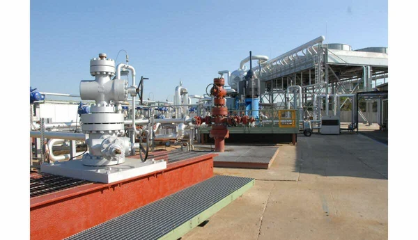 Installation de l'entreprise Eramet pour l'extraction de lithium en Alsace.