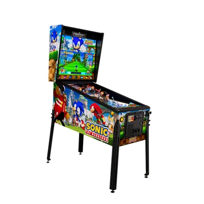 Flipper Sonic The Hedgehog avec écran numérique et personnages emblématiques.