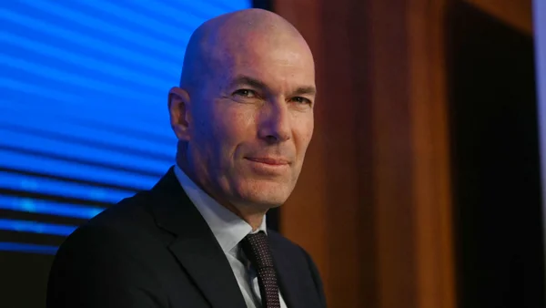 Zinédine Zidane, nouveau sélectionneur des Bleus, lors d'une conférence de presse.