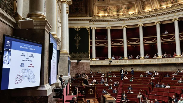 Résultat du scrutin à l'Assemblée nationale sur le projet de loi Ripost : 148 voix pour, 68 contre.
