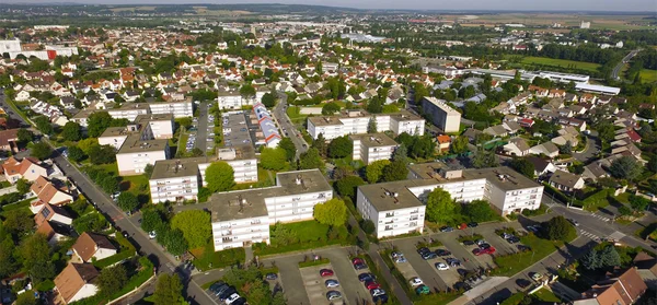 Vue aérienne du quartier est de Beaumont-sur-Oise.