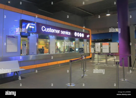 Guichet V/Line à la gare Southern Cross de Melbourne, Australie.